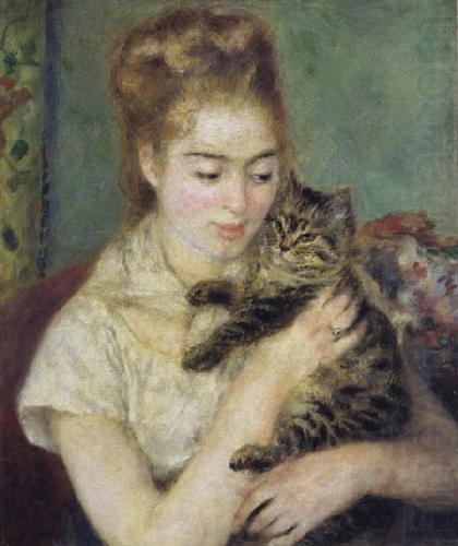Pierre Renoir Woman with a Cat china oil painting image
